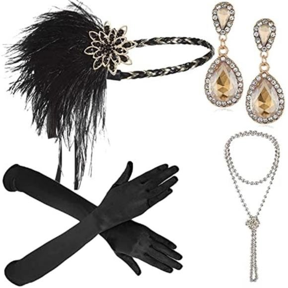 1920s Great Gatsby Accessories Set for Women M41